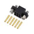 3+3 Pos. Female DIL 24-28AWG Cable Conn. Kit Jackscrews