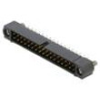 17+17 Pos. Male DIL Vertical Throughboard Conn. Jackscrews