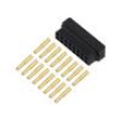 8+8 Pos. Female DIL 24-28AWG Cable Conn.