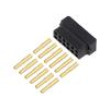 6+6 Pos. Female DIL 22AWG Cable Conn. Kit for Latches