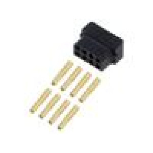 4+4 Pos. Female DIL 22AWG Cable Conn. Kit for Latches