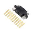 5+5 Pos. Female DIL 24-28AWG Cable Conn. Kit Jackscrews