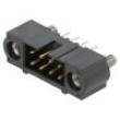 4+4 Pos. Male DIL Vertical Throughboard Conn. Jackscrews