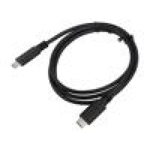 Kabel USB C zástrčka 2x 1m Rozhraní: 480Mbps Žíla: Cu PVC
