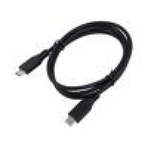 Kabel USB C zástrčka 2x 1m Rozhraní: 480Mbps Žíla: Cu PVC