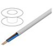 Vodič H05VV-F 2x1mm2 lanko Cu PVC bílá 300V,500V