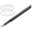 Vodič H03VV-F 2x0,75mm2 lanko Cu PVC černá 300V Třída: 5