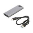 Box pro disky: M.2 PnP USB 3.0 104,5x39,5x12mm šedá