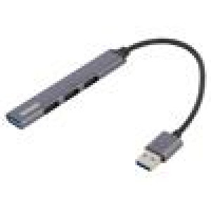 Hub USB USB A zásuvka x4,USB A vidlice USB 2.0,USB 3.1 PnP