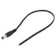 Kabel 2x0,5mm2 DC 5,5/2,1 zástrčka přímý černo-šedá,černá