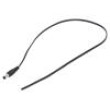Kabel 2x0,5mm2 DC 5,5/2,1 zástrčka přímý černo-šedá,černá