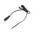 Kabel 2x0,5mm2 DC 5,5/2,1 zásuvka přímý černo-šedá,černá 1m