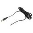 Kabel 2x0,5mm2 DC 5,5/2,1 zástrčka přímý černo-šedá,černá