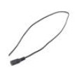Kabel 2x0,5mm2 DC 5,5/2,1 zásuvka přímý černo-šedá,černá