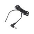 Kabel 2x0,5mm2 DC 5,5/2,1 zástrčka úhlový černo-šedá,černá