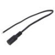 Kabel 2x0,5mm2 DC 5,5/2,1 zásuvka přímý černo-šedá,černá