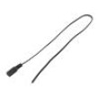Kabel 2x0,5mm2 DC 5,5/2,5 zásuvka přímý černo-šedá,černá