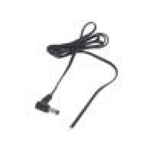 Kabel 2x0,5mm2 DC 5,5/2,5 zástrčka úhlový černo-šedá,černá