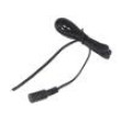 Kabel 2x0,5mm2 DC 5,5/2,1 zástrčka přímý černo-šedá,černá 3m