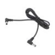 Kabel 2x0,5mm2 DC 5,5/2,1 zástrčka x2 přímý černá 1,2m