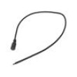 Kabel 2x0,5mm2 DC 5,5/2,1 zásuvka přímý černá 0,5m -20÷80°C