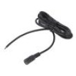 Kabel 2x0,5mm2 DC 5,5/2,5 zásuvka přímý černá 1,5m -20÷80°C