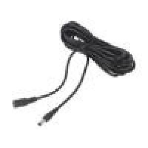 Kabel 2x0,5mm2 DC 5,5/2,1 zástrčka,DC 5,5/2,1 zásuvka přímý