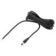 Kabel 2x0,5mm2 DC 5,5/2,1 zástrčka přímý černá 3m -20÷80°C