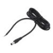 Kabel 2x0,5mm2 DC 5,5/2,1 zástrčka přímý černá 1,5m -20÷80°C
