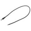 Kabel 2x0,5mm2 DC 5,5/2,1 zástrčka přímý černá 0,5m -20÷80°C