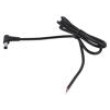 Kabel 2x0,5mm2 DC 5,5/2,5 zástrčka úhlový černá 1m -20÷80°C