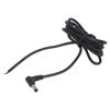 Kabel 2x0,5mm2 DC 5,5/2,5 zástrčka úhlový černá 1,5m