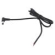 Kabel 2x0,5mm2 DC 5,5/2,1 zástrčka úhlový černá 1,5m