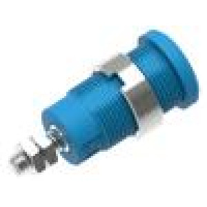 Zásuvka banánek 4mm 36A modrá