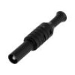 Zástrčka banánek 4mm 36A 1kVAC černá izolované 63mm 8mΩ