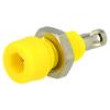 Zásuvka banánek 2mm 10A 60VDC Celk.dél: 17mm žlutá izolované