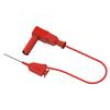 PJP6606/2410-50R Test lead 60VDC 30VAC 1A Len: 0.5m red Insulation: silicone