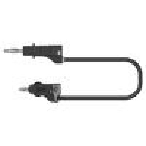PJP2112-100N Měřicí šňůra 60VDC 30VAC 20A banánek 4 mm,z obou stran černá
