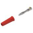 Zástrčka banánek 4mm 36A 30VAC 60VDC červená neizolované
