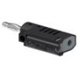 Zástrčka banánek 4mm 36A 30VAC 60VDC černá neizolované