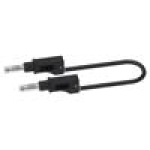 PJP2217/600V-100N Měřicí šňůra 36A banánek 4 mm,z obou stran Dél: 1m černá