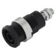Zásuvka banánek 4mm 36A černá