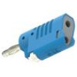 Zástrčka banánek 4mm 36A 30VAC 60VDC modrá neizolované
