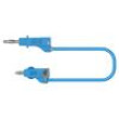 PJP2110-100BL Měřicí šňůra 60VDC 30VAC 12A banánek 4 mm,z obou stran modrá