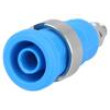 Zásuvka banánek 4mm 36A modrá