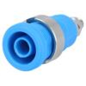 Zásuvka banánek 4mm 36A modrá