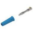 Zástrčka banánek 4mm 36A 30VAC 60VDC modrá neizolované