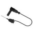 PJP6606/2410-50N Test lead 60VDC 30VAC 1A Len: 0.5m black Insulation: silicone