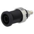 Zásuvka banánek 4mm 36A černá