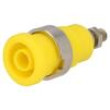 Zásuvka banánek 4mm 36A žlutá
